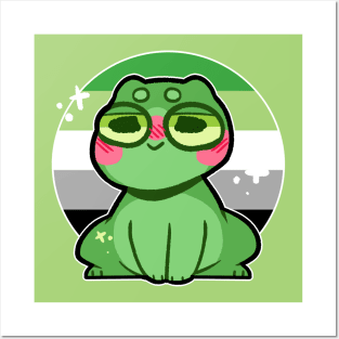 pride frog- Aromantic Variant Posters and Art